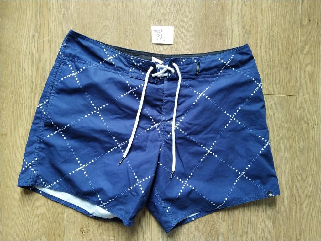 O'Neill Zwemshort Maat 34 / L - Blauw met patroon, Kleding | Heren, Badmode en Zwemkleding, Maat 52/54 (L), Blauw, O'Neill, Ophalen of Verzenden