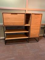 Henders en Hazel city Dressette eikenhout met verlichting, 100 tot 150 cm, Nieuw, Ophalen of Verzenden, Glas