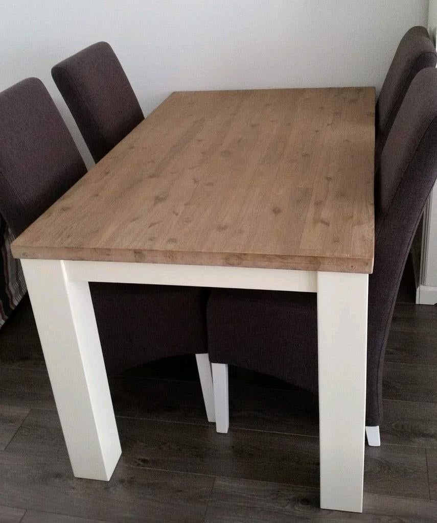 Acacia Lizzano eettafel met stoelen, Ophalen, Gebruikt