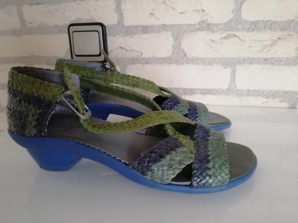 Nieuwe Groene sandalen maat 38, Kleding | Dames, Schoenen, Verzenden, Nieuw, Sandalen of Muiltjes, Vabeene