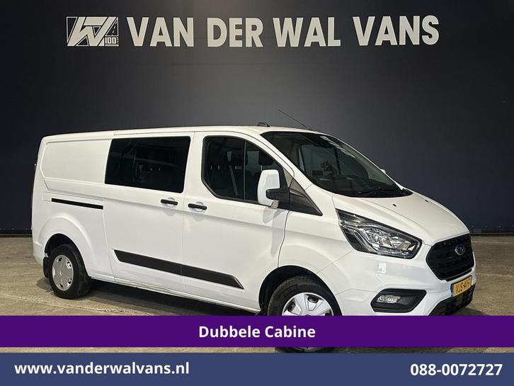 Ford Transit Custom 2.0 TDCI L2H1 Dubbele Cabine Inrichting, Auto's, Bestelauto's, Bedrijf, Te koop, ABS, Achteruitrijcamera, Airconditioning