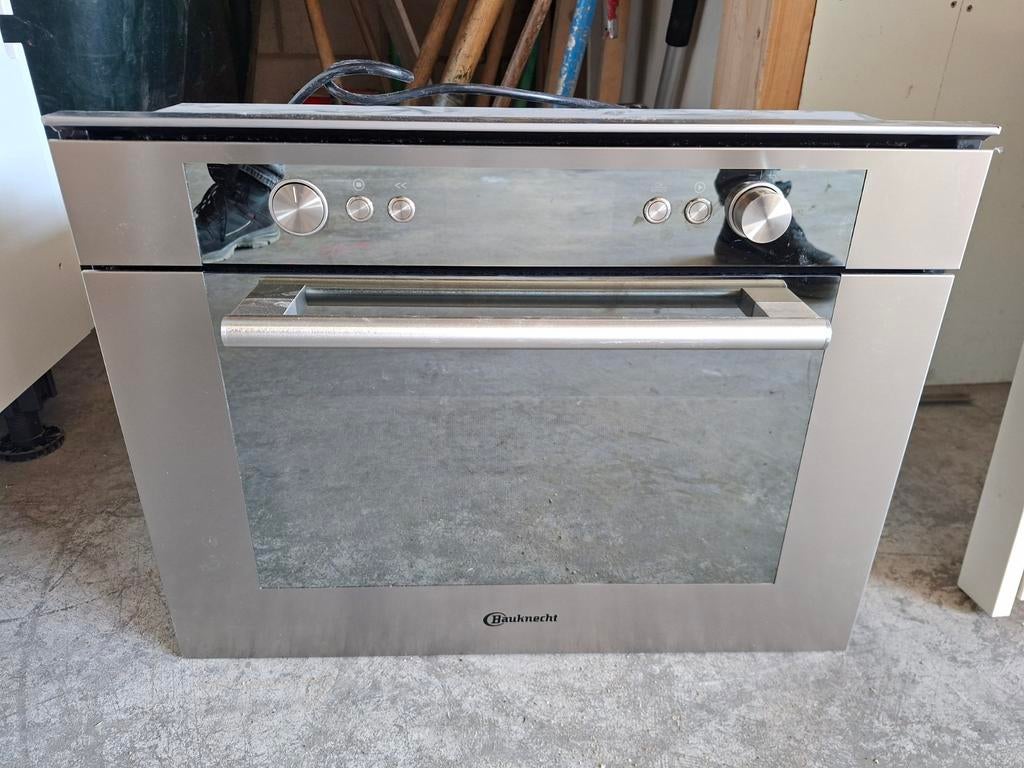 Bauknecht inbouw combimagnetron EMCHD 8145 PT – werkt goed, Witgoed en Apparatuur, Gebruikt, Oven met grill, Inbouw, Magnetronfunctie