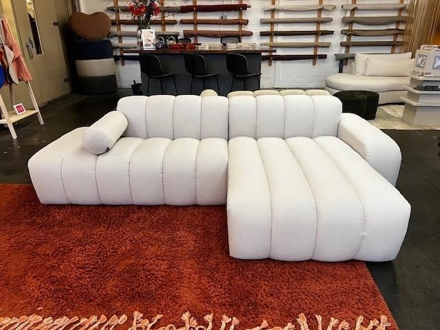 SALE showroommodellen modulaire banken BEIGE + TERRA korting, Huis en Inrichting, Banken | Bankstellen, 250 tot 300 cm, Hoekbank