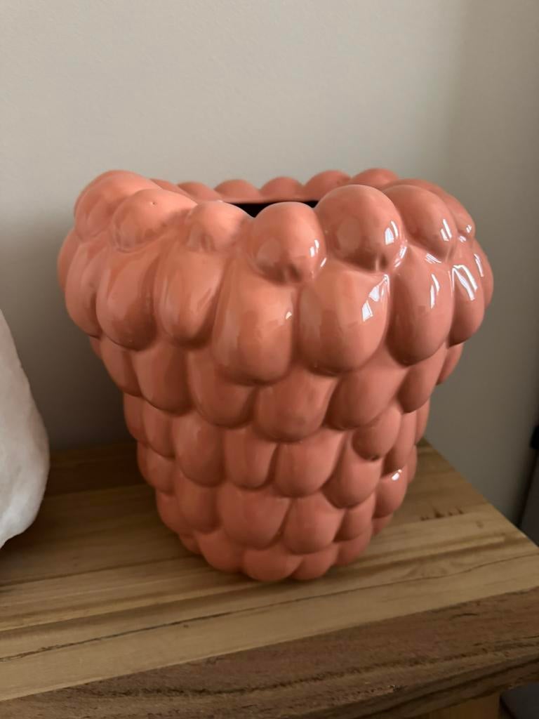 Aardbei vaas, Overige kleuren, Ophalen of Verzenden, Minder dan 50 cm, Glas