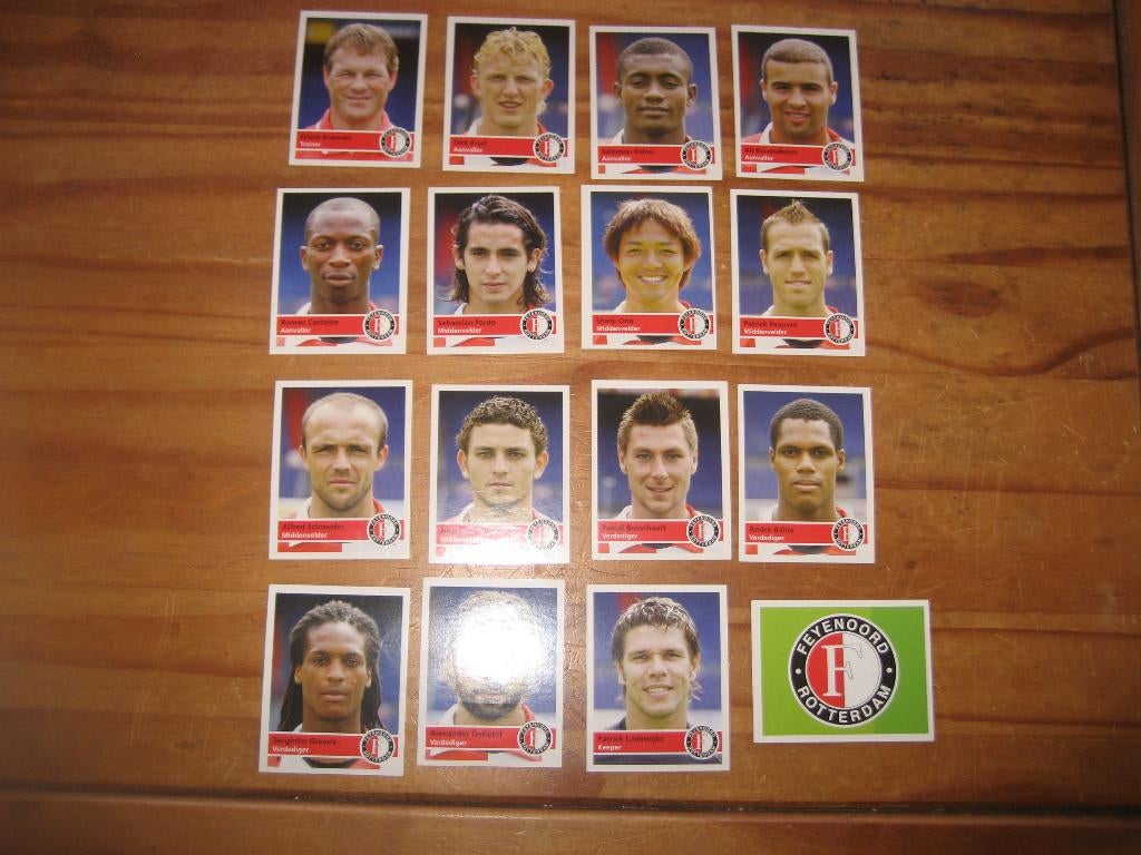 feyenoord plaatjes, Ophalen of Verzenden, Zo goed als nieuw, Meerdere plaatjes