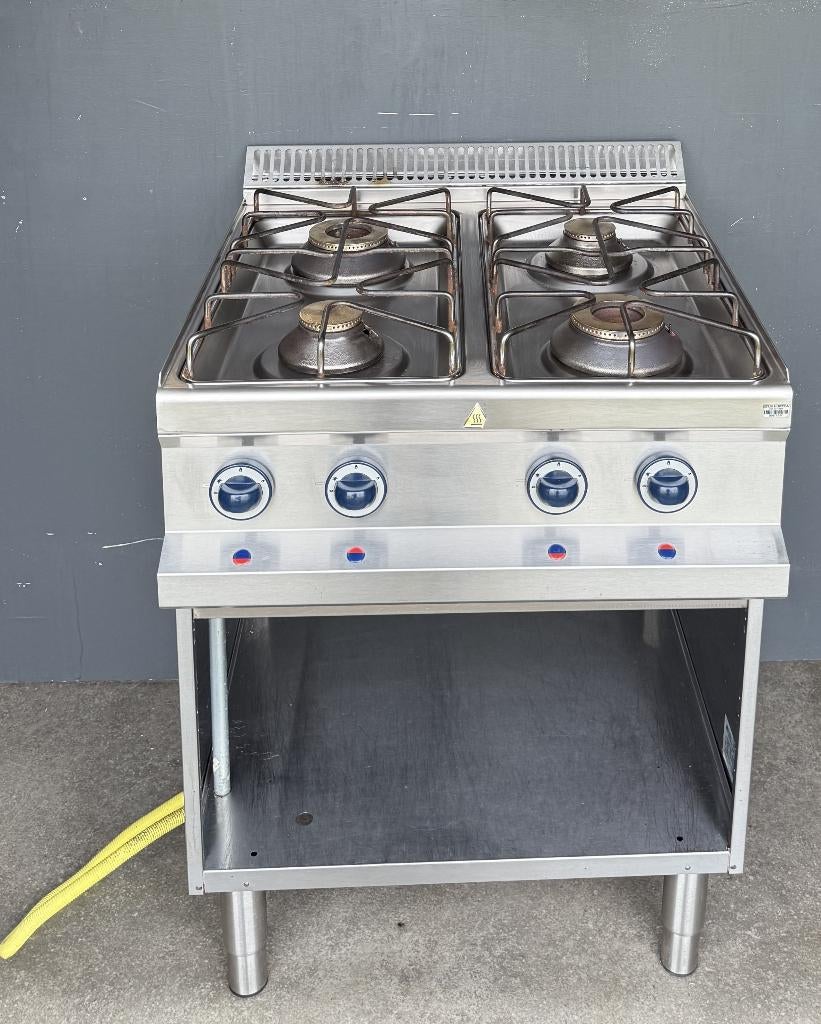 Roeder 4-pits Horeca Gasfornuis kooktafel Met wokbrander, Ophalen, Gebruikt, Fornuis, Frituur en Grillen