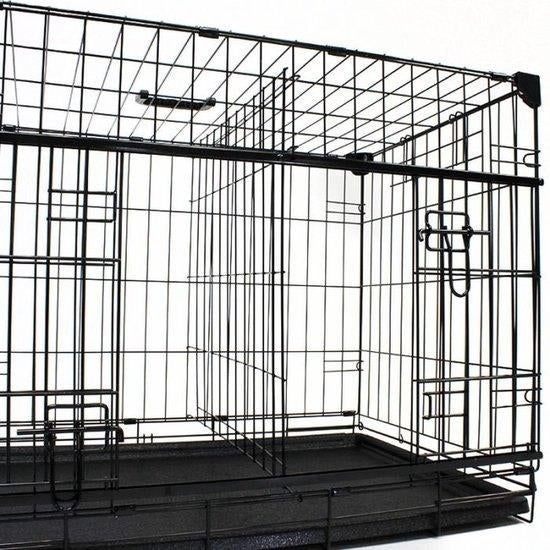 Hondenbench met tussen schot 106x71x78, Ophalen, Zo goed als nieuw