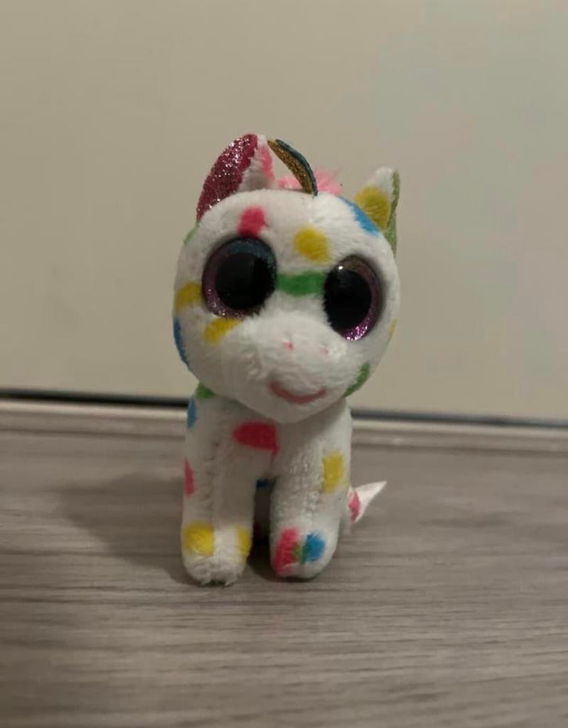 Ty Beanie Boo Eenhoorn Sleutelhanger, Kinderen en Baby's, Speelgoed | Knuffels en Pluche, Eenhoorn, Overige karakters, Ophalen of Verzenden