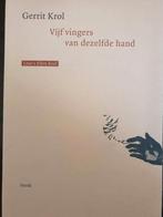 Vijf vingers van dezelfde hand  Gerrit Krol  gesigneerd, Ophalen of Verzenden, Zo goed als nieuw
