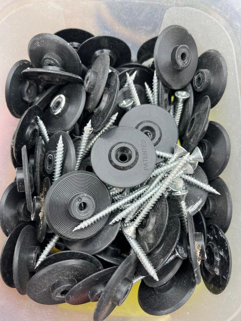 Cando plinten bevestiging, Ophalen, Gebruikt, 50 tot 100 mm, Schroeven