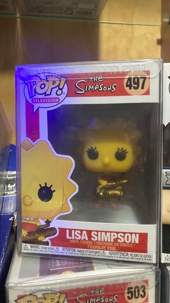 Lisa simpsons funko pop disney 497 in protector, Verzamelen, Poppetjes en Figuurtjes, Ophalen of Verzenden, Zo goed als nieuw