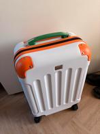 Handbagage koffer Postcodeloterij - Wit/Oranje/Groen, Sieraden, Tassen en Uiterlijk, Ophalen, 50 tot 60 cm, Hard kunststof, Zo goed als nieuw