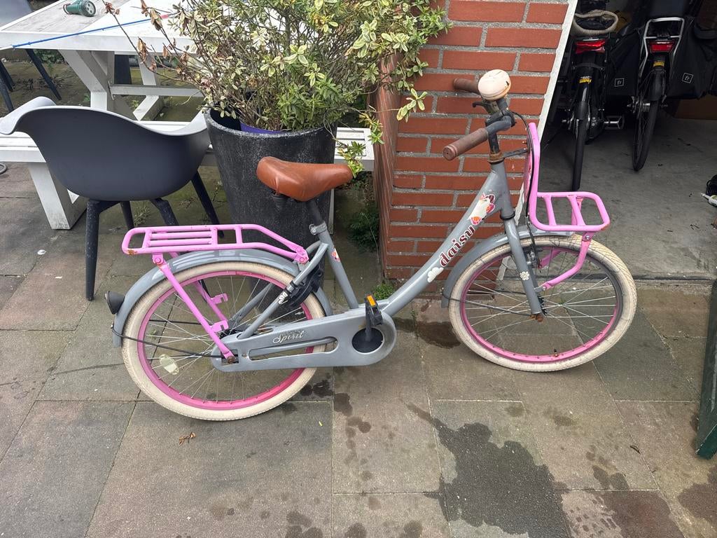 Meisjesfiets Spirit Daisy 20 inch, Fietsen en Brommers, Fietsen | Meisjes, Ophalen, Gebruikt, 20 inch, Handrem