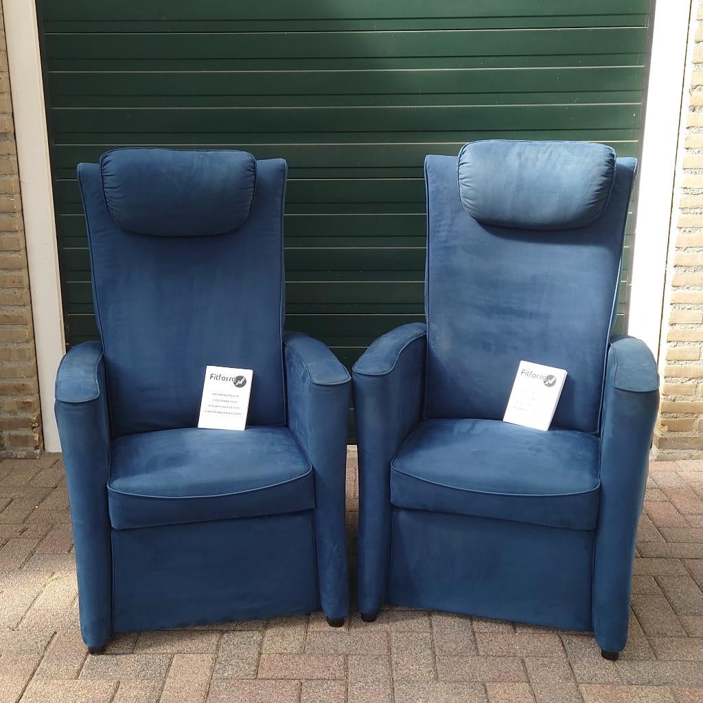 2x Fitform-fauteuil Relax Stoelen (Geen Sta Op Stoelen), Ophalen, Gebruikt, 75 tot 100 cm, Stof