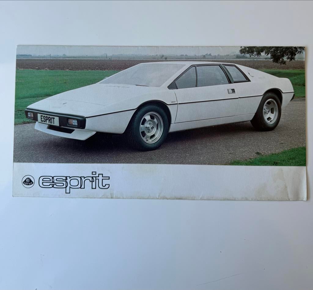 3 originele flyers Lotus Esprit, Gilbern Invader, TVR S3C, Ophalen of Verzenden, Gelezen, Overige merken