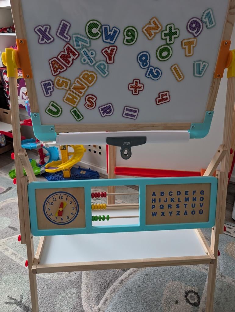 Houten kinderbord met accessoires, Ophalen of Verzenden