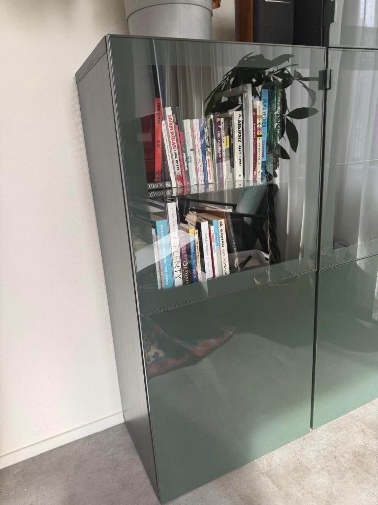 IKEA Bestå Kast / Vitrinekast, Huis en Inrichting, Kasten | Vitrinekasten, Ophalen, Glas, Met deur(en), 100 tot 150 cm