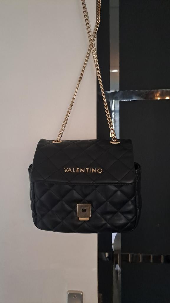 Valentino damestas., Ophalen of Verzenden, Zo goed als nieuw, Zwart, Schoudertasje