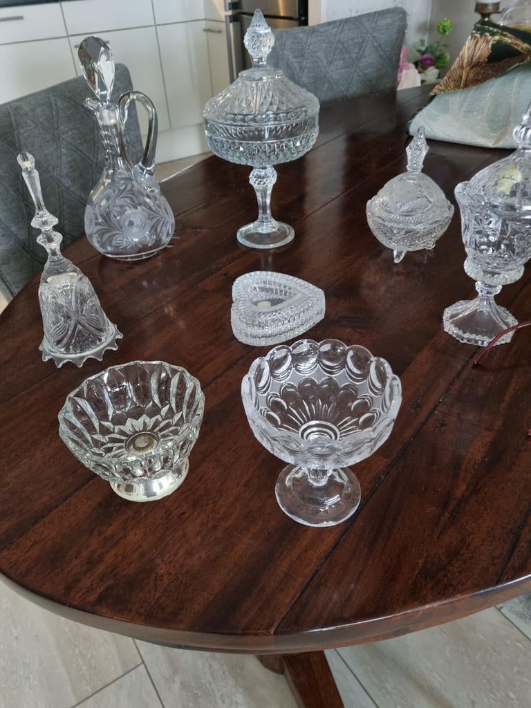 Mooie Sier kristallen schaaltjes, Ophalen of Verzenden