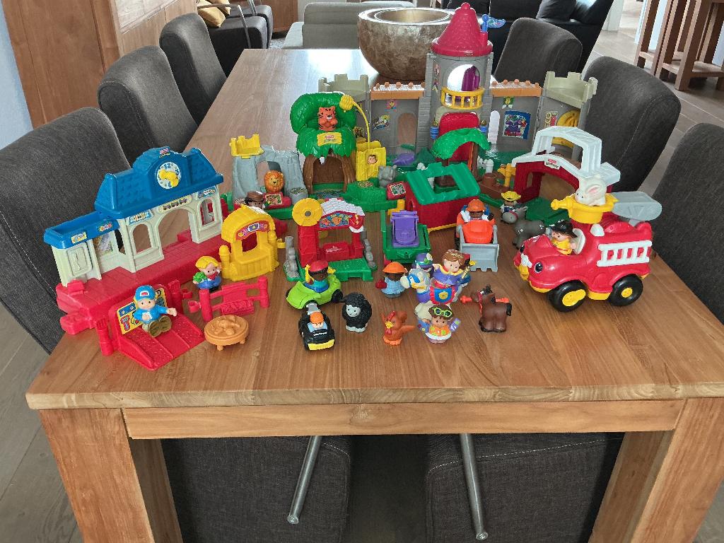 Little people speelgoed, Kinderen en Baby's, Speelgoed | Fisher-Price, Ophalen, Zo goed als nieuw, Speelset, Met geluid