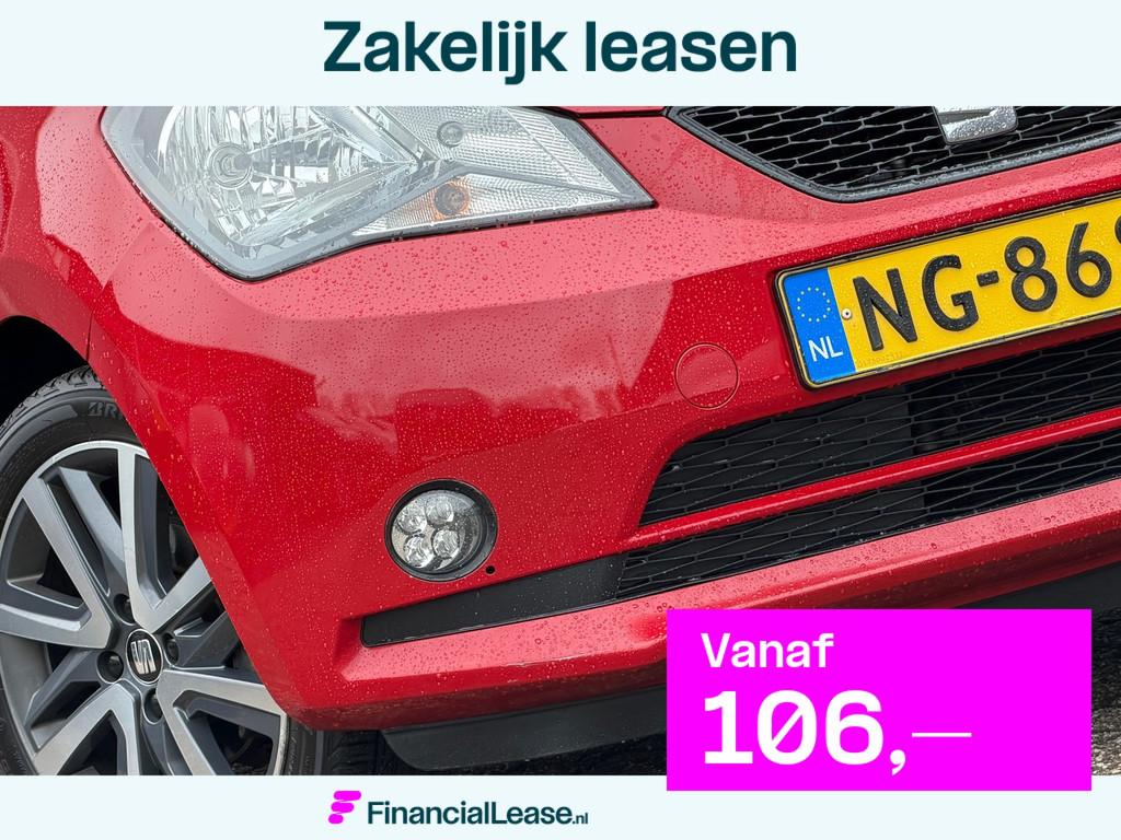 Seat Mii 1.0 FR-line | Tornado Red | Airco/Bluetooth/LED - K, Voorwielaandrijving, Stof, Gebruikt, Euro 6