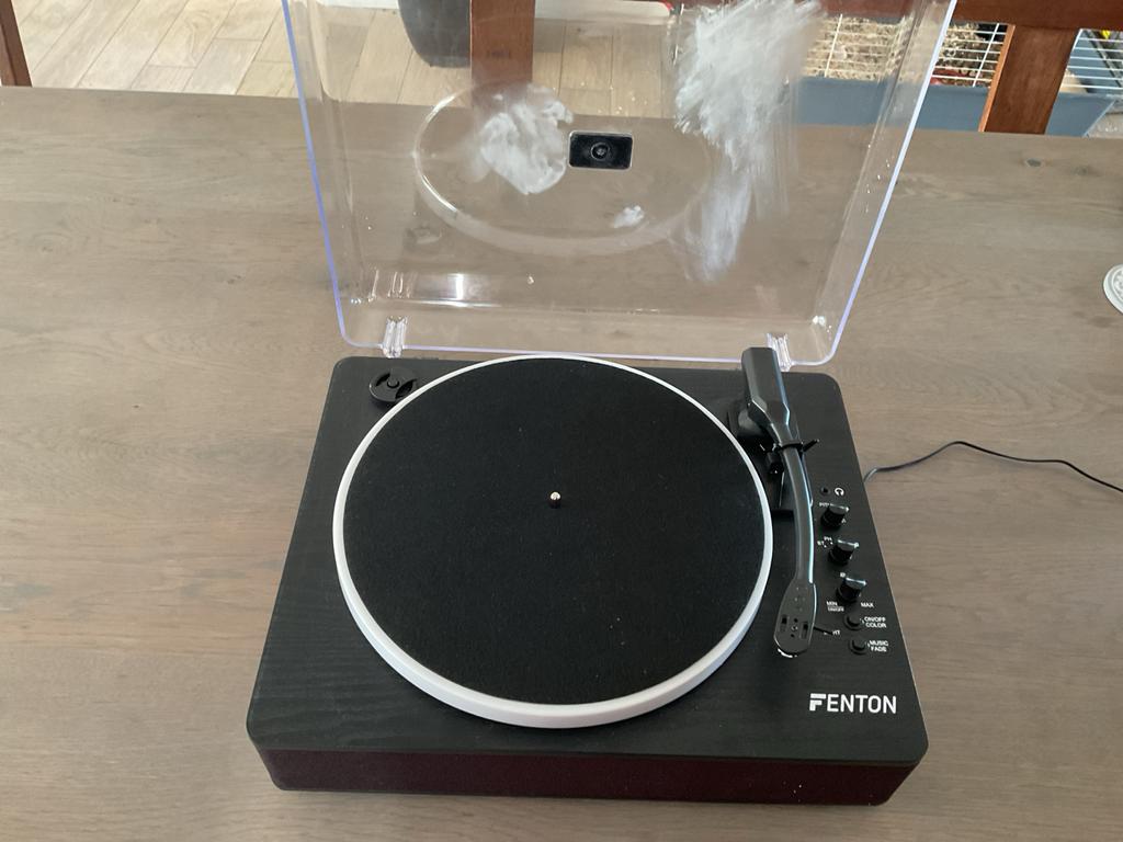 Fenton RP162LED Platenspeler met Bluetooth en USB, Audio, Tv en Foto, Platenspelers, Gebruikt, Pitch-regelaar, Platenspeler, Ophalen