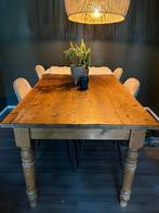 Mooie houten eiken eettafel, Huis en Inrichting, Tafels | Eettafels, Zo goed als nieuw, 150 tot 200 cm, Rechthoekig, 50 tot 100 cm