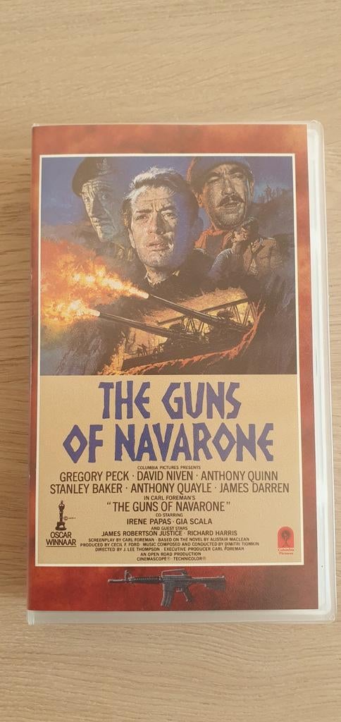 VHS film "The Guns of Navarone"!, Cd's en Dvd's, Dvd's | Tv en Series, Ophalen, Zo goed als nieuw, Actie en Avontuur