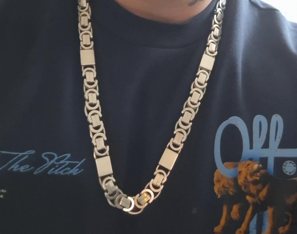 Zilveren Koningsketting Handgemaakt 925 - 233 gram, 70 cm, Sieraden, Tassen en Uiterlijk, Kettingen, Ophalen of Verzenden