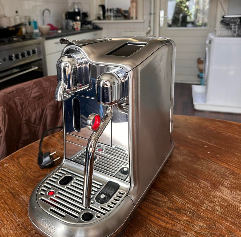 Sage Creatista Pro (Nespresso) met 1,5 jaar garantie, Witgoed en Apparatuur, Koffiezetapparaten, Gebruikt, Espresso apparaat, Ophalen of Verzenden