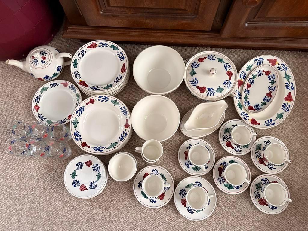 Boerenbont Servies Collectie, Huis en Inrichting, Keuken | Servies, Ophalen, Gebruikt, Aardewerk, Boerenbont