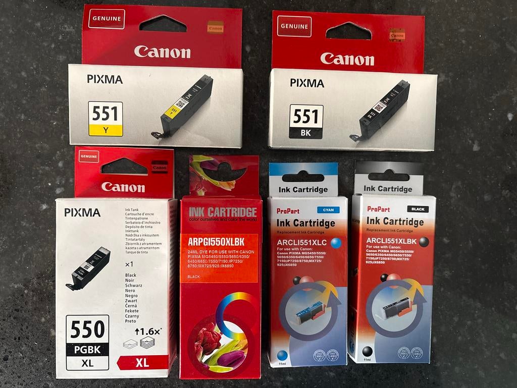 Inktcartridges voor Canon PIXMA printers, Ophalen, Nieuw