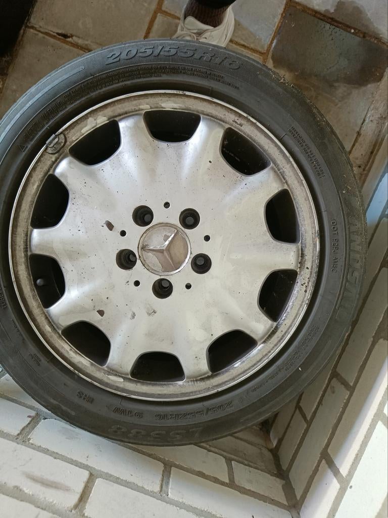 Mercedes velgen 7.5J x 16 ET41, Ophalen, 16 inch, Banden en Velgen, All Season