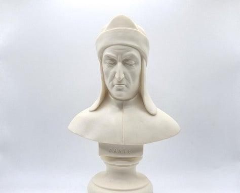 Buste van Dante - G. Ruggeri, Antiek en Kunst, Kunst | Beelden en Houtsnijwerken, Verzenden