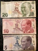 Turkse Lira Biljetten Set, Ophalen of Verzenden, Setje