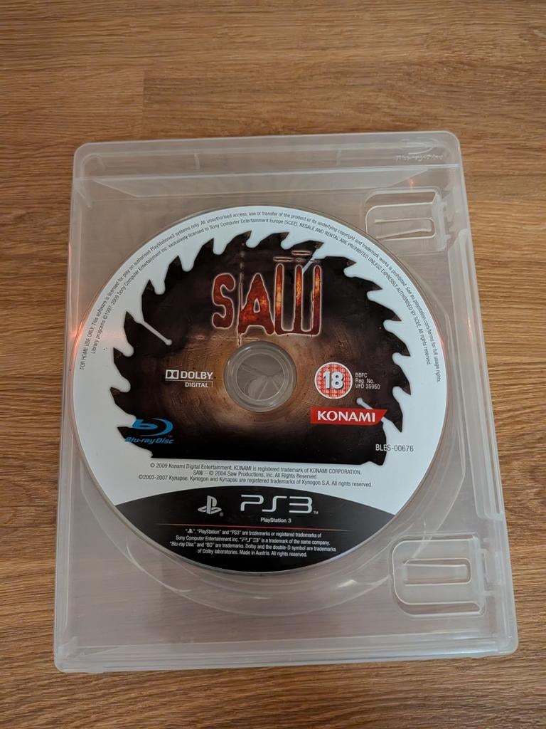 Saw PS3 - Disc only, 1 speler, Ophalen of Verzenden, Zo goed als nieuw, Vanaf 3 jaar