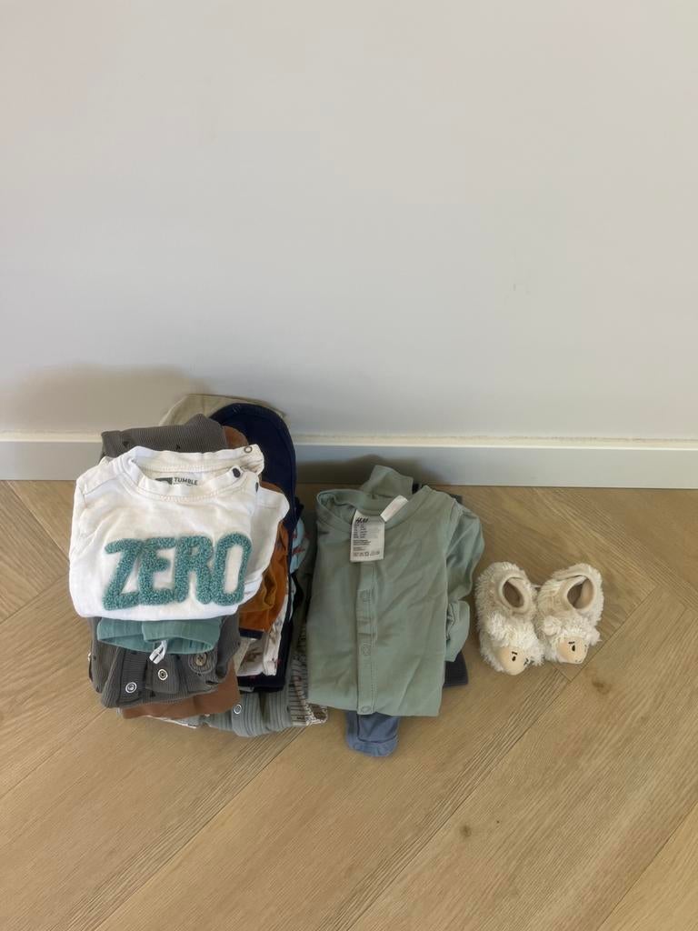 Leuke babykleding bundel 50-56-62, Ophalen, Gebruikt