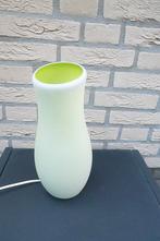 jaren '90 tafellamp van Ikea (wit/groen), Ophalen of Verzenden, Gebruikt, Glas, Minder dan 50 cm