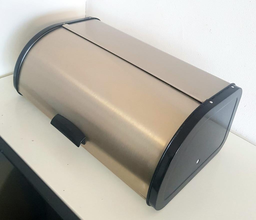 Brabantia Broodtrommel met schuifdeksel Materiaal Metaal RVS, Huis en Inrichting, Keuken | Keukenbenodigdheden, Ophalen of Verzenden