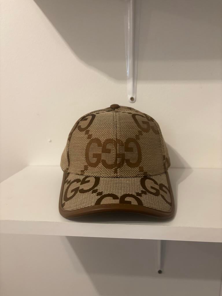 Gucci pet met GG-patroon, Kleding | Dames, Hoeden en Petten, Ophalen of Verzenden, Zo goed als nieuw, One size fits all, Pet