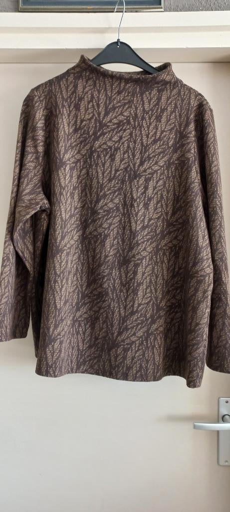 Gina Laura trui met patroon maat XXL, Kleding | Dames, Ophalen of Verzenden, Zo goed als nieuw, Maat 46/48 (XL) of groter, Bruin