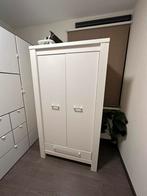 Baby/kinder kledingkast, wit hout, 50 tot 70 cm, 105 cm of meer, Ophalen of Verzenden, 100 cm of meer