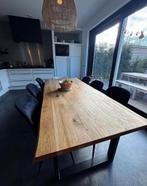 Boomstam eettafel, Ophalen, 200 cm of meer, 50 tot 100 cm, Zo goed als nieuw