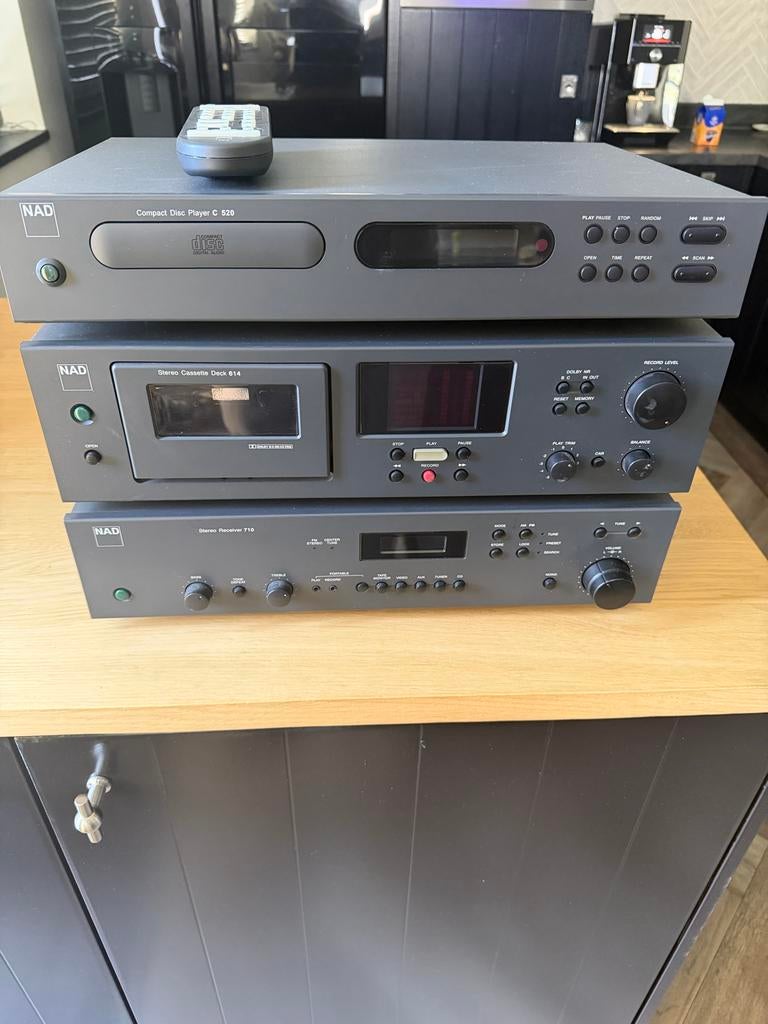 NAD Stereo-set: CD-speler, Cassettedeck, Receiver, Gebruikt, Cassettedeck, Losse componenten, Ophalen