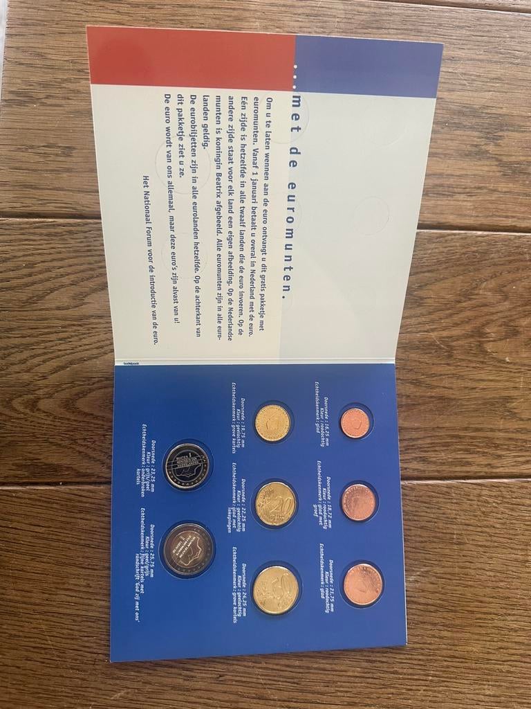 Orginele map voor de euro, Postzegels en Munten, Munten | Nederland, Verzenden, Koningin Beatrix, Euro's