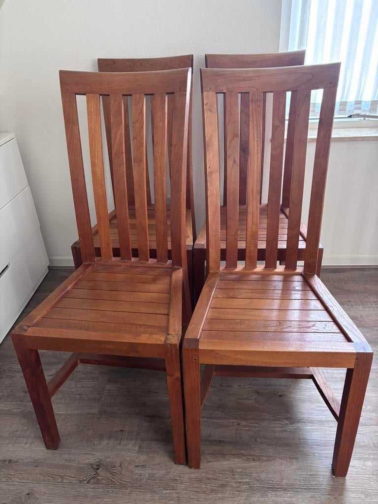 Eetkamer stoelen, Ophalen, Zo goed als nieuw, Bruin, Vijf, Zes of meer stoelen