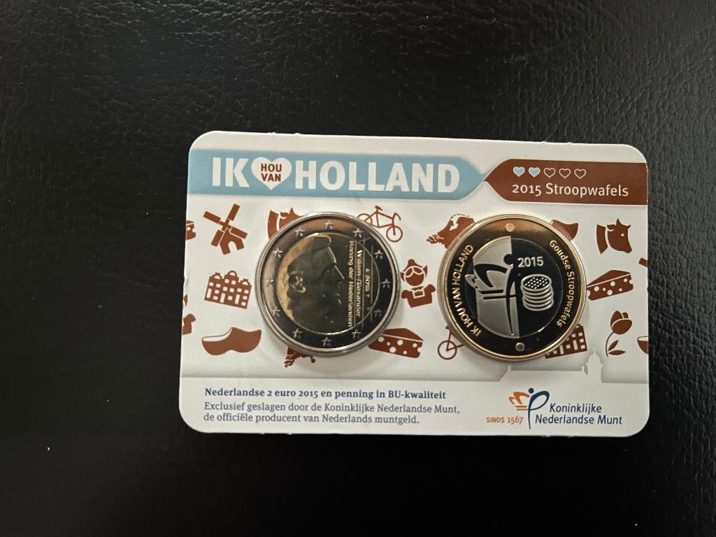Coincard 2015 Stroopwafels, Ophalen of Verzenden, Overige landen, 2 euro, Losse munt