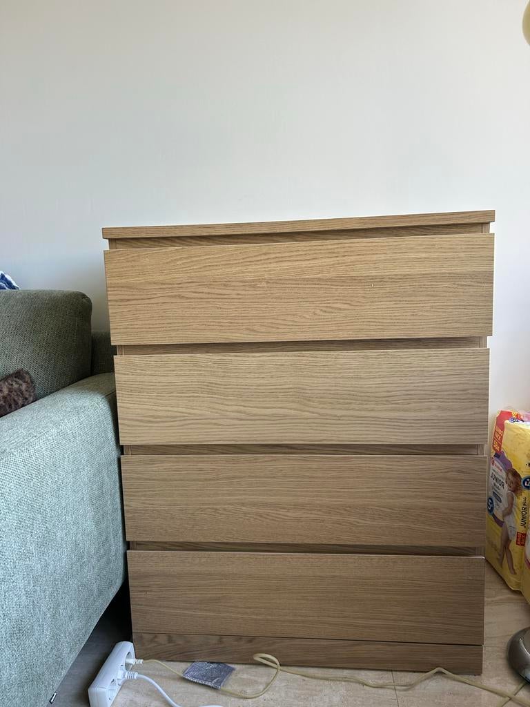 Malm ladekast 4 lades - zo goed als nieuw, Ophalen, 50 tot 100 cm, Zo goed als nieuw, 3 of 4 laden