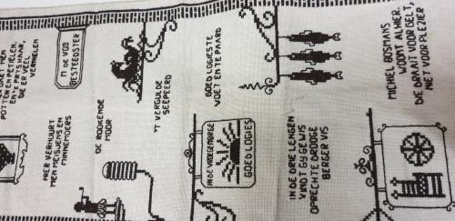 wandhanger geborduurd, Ophalen of Verzenden, 'T Olde Gre-j, Info@toldegrej.nl, Endepoelstraat 20f Didam