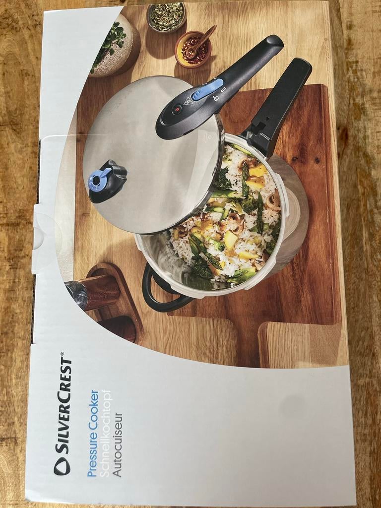 SilverCrest Snelkookpan - Nieuw in doos, Huis en Inrichting, Keuken | Potten en Pannen, Kookpan of Snelkookpan, Inductieplaat